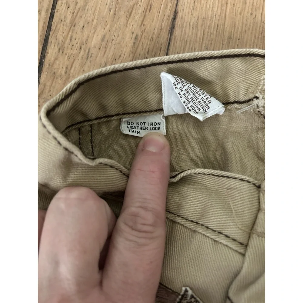 Vintage 1970s Montgomery Ward vintage Bell Bottom Pants Beige 12-18 Months